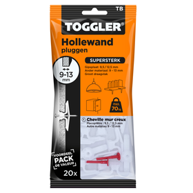Toggler hollewandplug TB plaatdikte 9-13mm 20st.