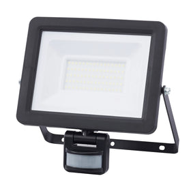 Sencys Breedstraler - Zwart - 50W - 4700lm - IP65 - met Bewegingssensor