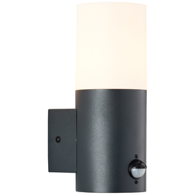 Brilliant wandlamp Aberdeen antraciet E27 met sensor