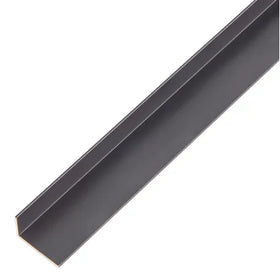 Hoekprofiel aluminium zwart 20x10x1mm 2m