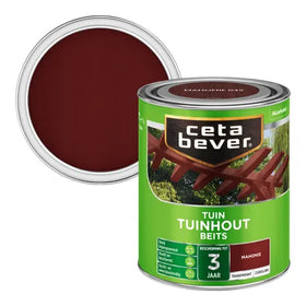CetaBever transparant tuinhout beits 045 mahonie 750ml