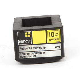 Sencys rubberen mokerdop voor moker van 1,5kg