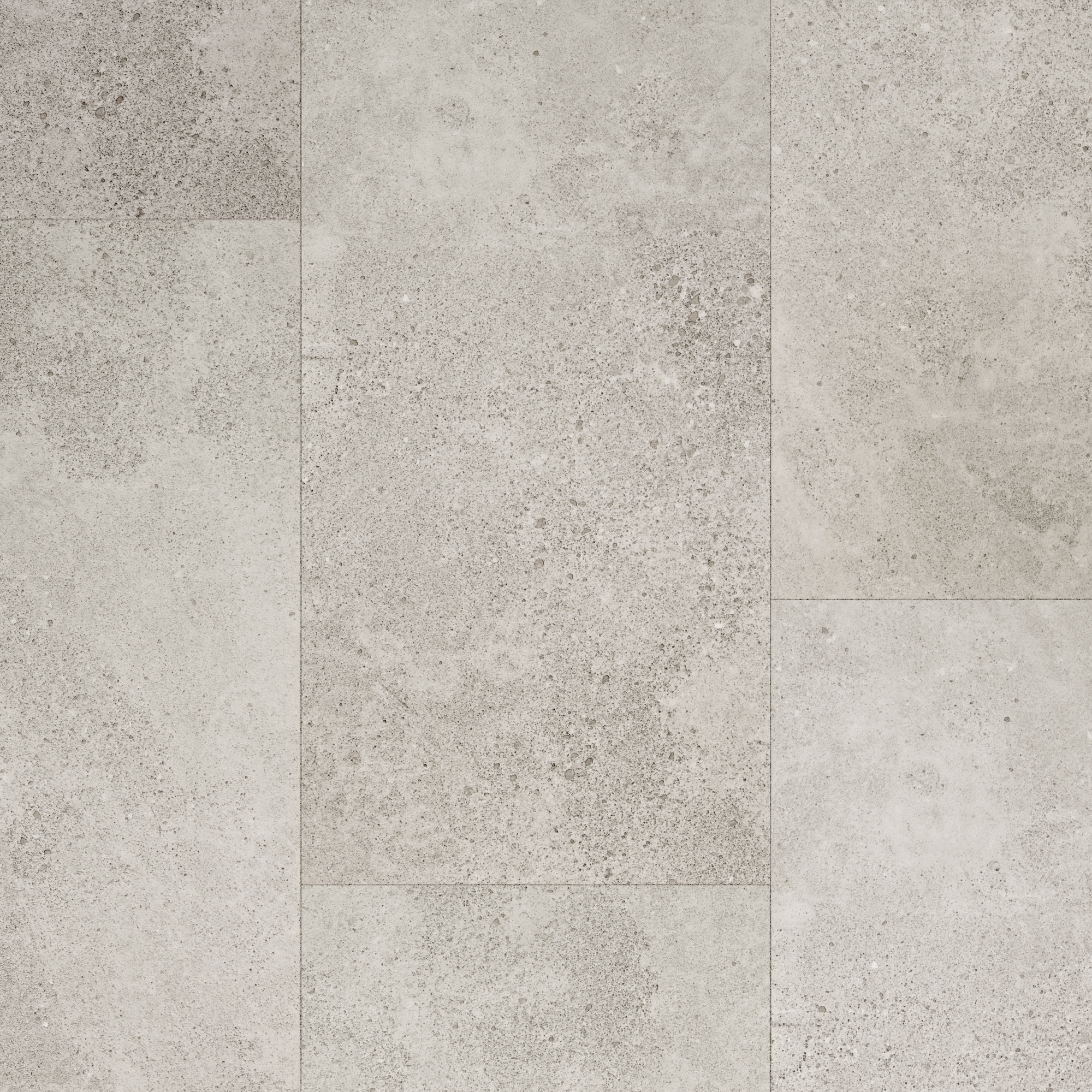 CanDo PVC Vloertegel Silent Tegel XL Oase Steen - Midden Grijs - 4-zijdige Micro V-groef - 6,3mm - 2,088m²