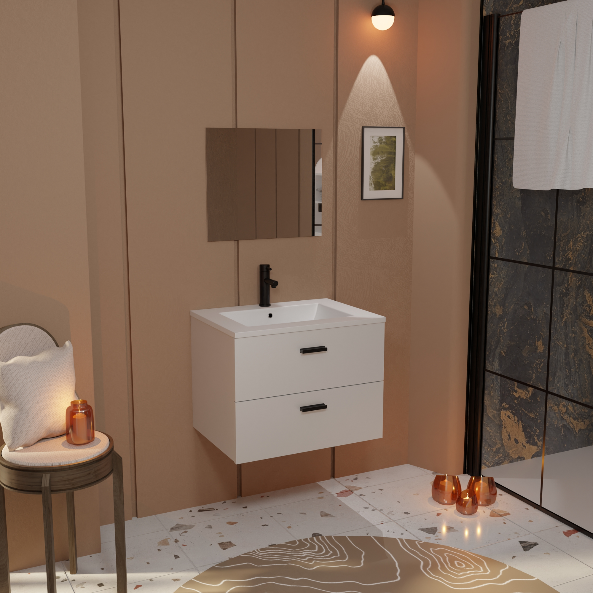 Aurlane Badmeubelset Neo 60 wit