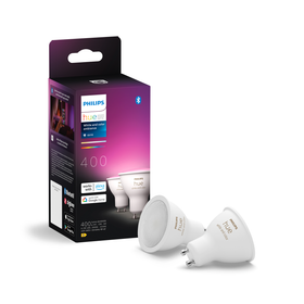 Philips Hue Smart Ledspot White and Color Ambiance - 400lm - GU10 - 4.2W - 2 Stuks