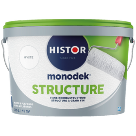 Histor Monodek Structure Muurverf - Mat - White - 2,5L