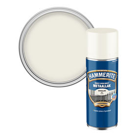 Hammerite metaallak spuitbus wit 010 hoogglans 400ml