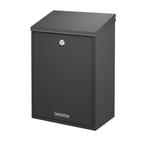Central Park Wandbrievenbus Mailpal 300B - Staal - Zwart - 28,5x41x16,5cm
