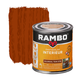 Rambo Pantserlak Interieur Transparant Mat 0769 Koloniaalteak 0,25 Ltr