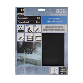 Sencys Schuurvel - P800 - Siliciumcarbide - 230x280mm - 3 stuks