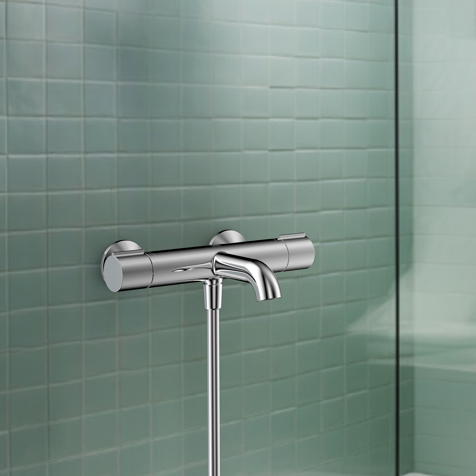 Aquavive Thermostatische Badkraan Sele - Chroom - 15 cm