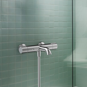 Aquavive Thermostatische Badkraan Sele - Chroom - 15 cm