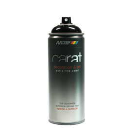 MoTip Carat Lak Spuitbus - Hoogglans - Gitzwart - 400ml