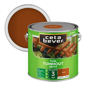CetaBever transparant tuinhout beits 085 teak 2,5 l