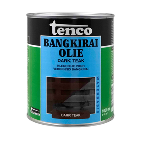 Tenco bangkirai olie dark teak 1L