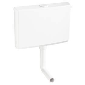 Wisa WC stortbak Lambro - Kunststof - Tweeknops - 6/9L - wit