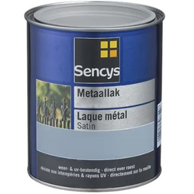 Sencys metaallak hoogglans zwart 250ml