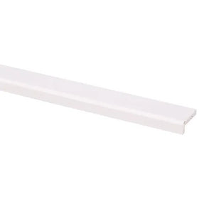 Hoeklat grenen wit gegrond 12x32mm 270cm