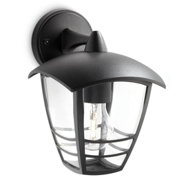 Philips wandverlichting Creek zwart E27