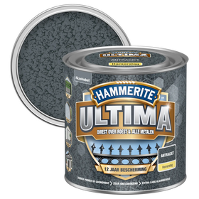 Hammerite Metaallak Ultima - Antraciet - Hamerslag 250ml