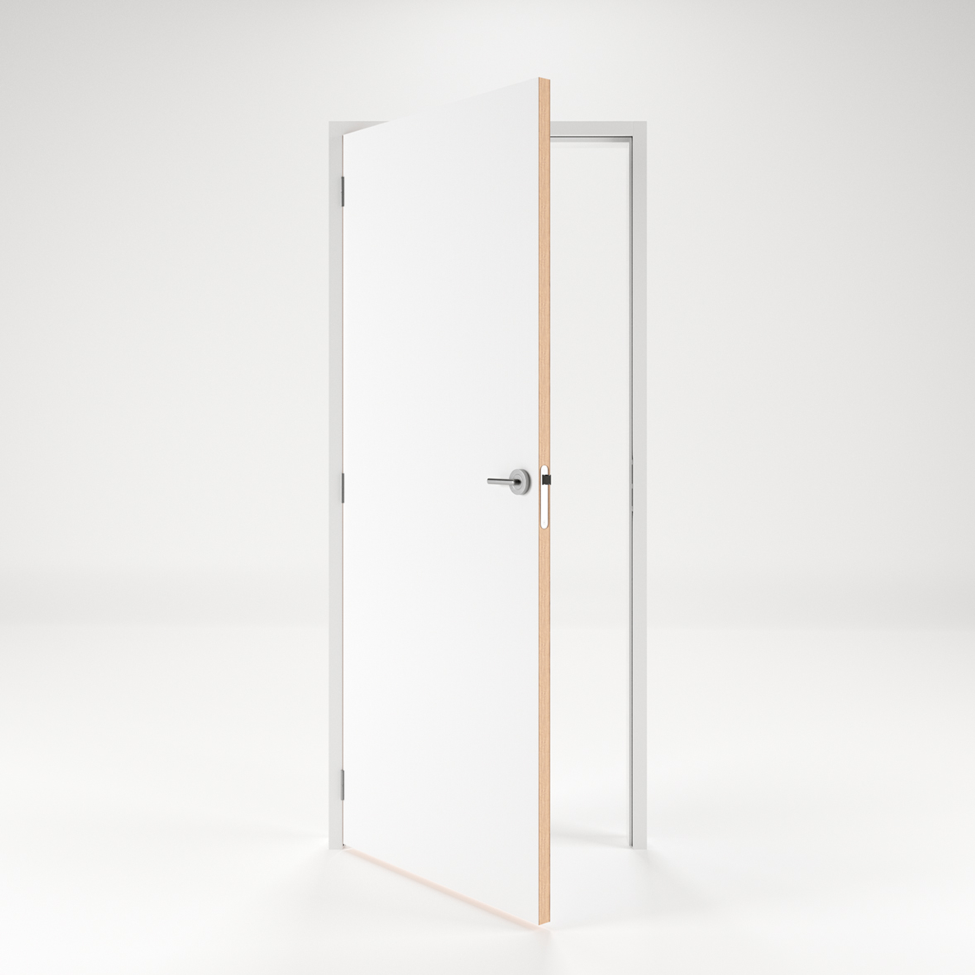 CanDo Deur-Kozijn Combinatie Basic 2A01 - Wit - Gegrond - Stomp - Rechts - 83x201,5cm - 56x90cm