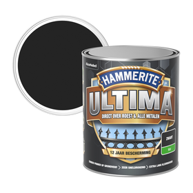 Hammerite metaallak ultima mat zwart 750ml