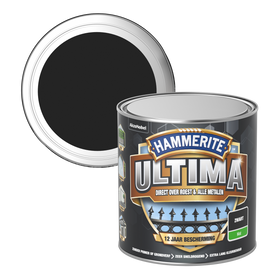 Hammerite metaallak ultima mat zwart 250ml
