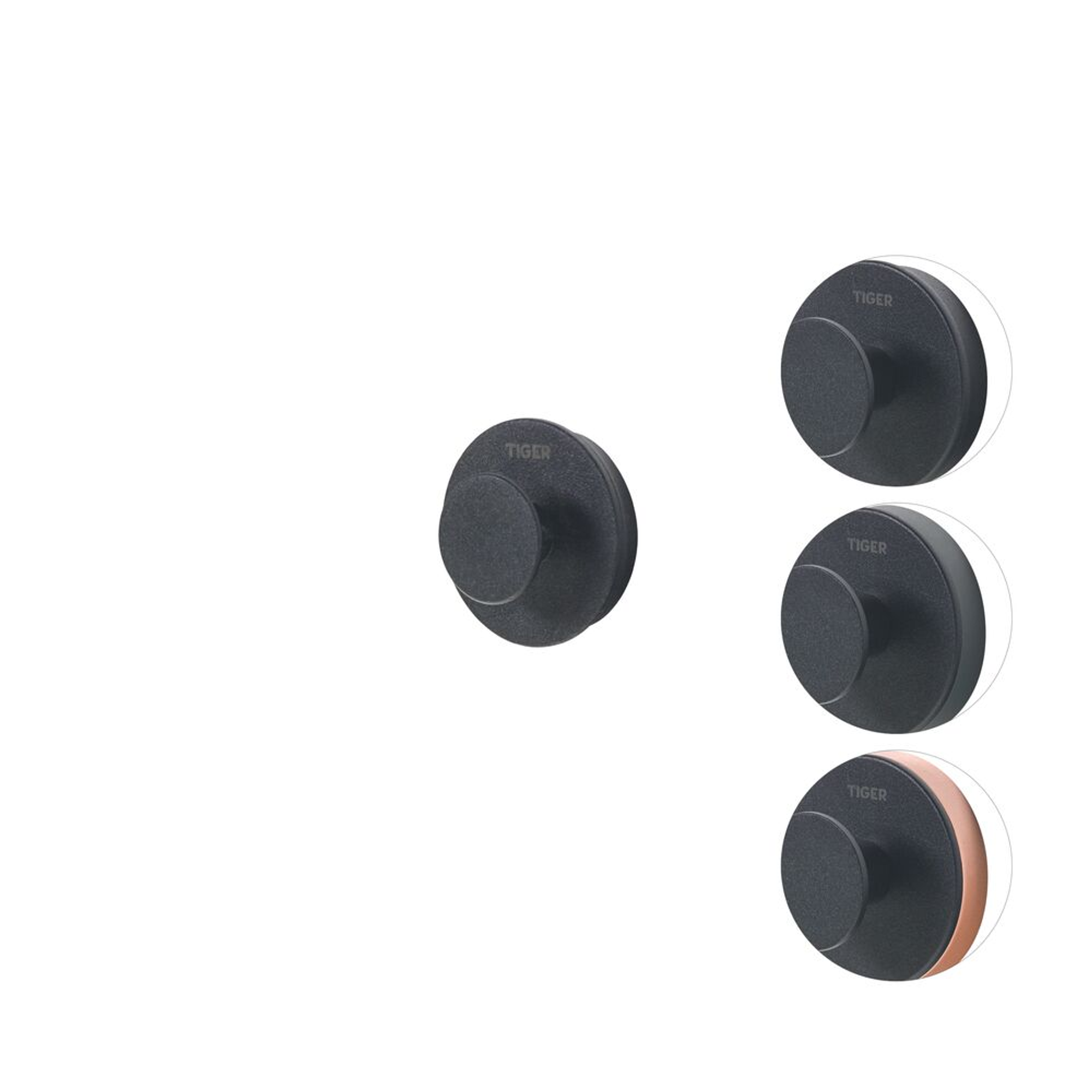 Tiger Urban handdoekhaak klein zwart