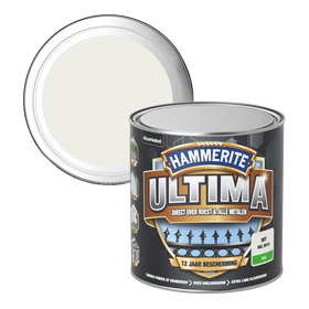 Hammerite metaallak ultima mat wit RAL 9016 250ml