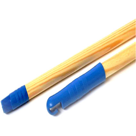 Borstelsteel gelakt hout 130cm
