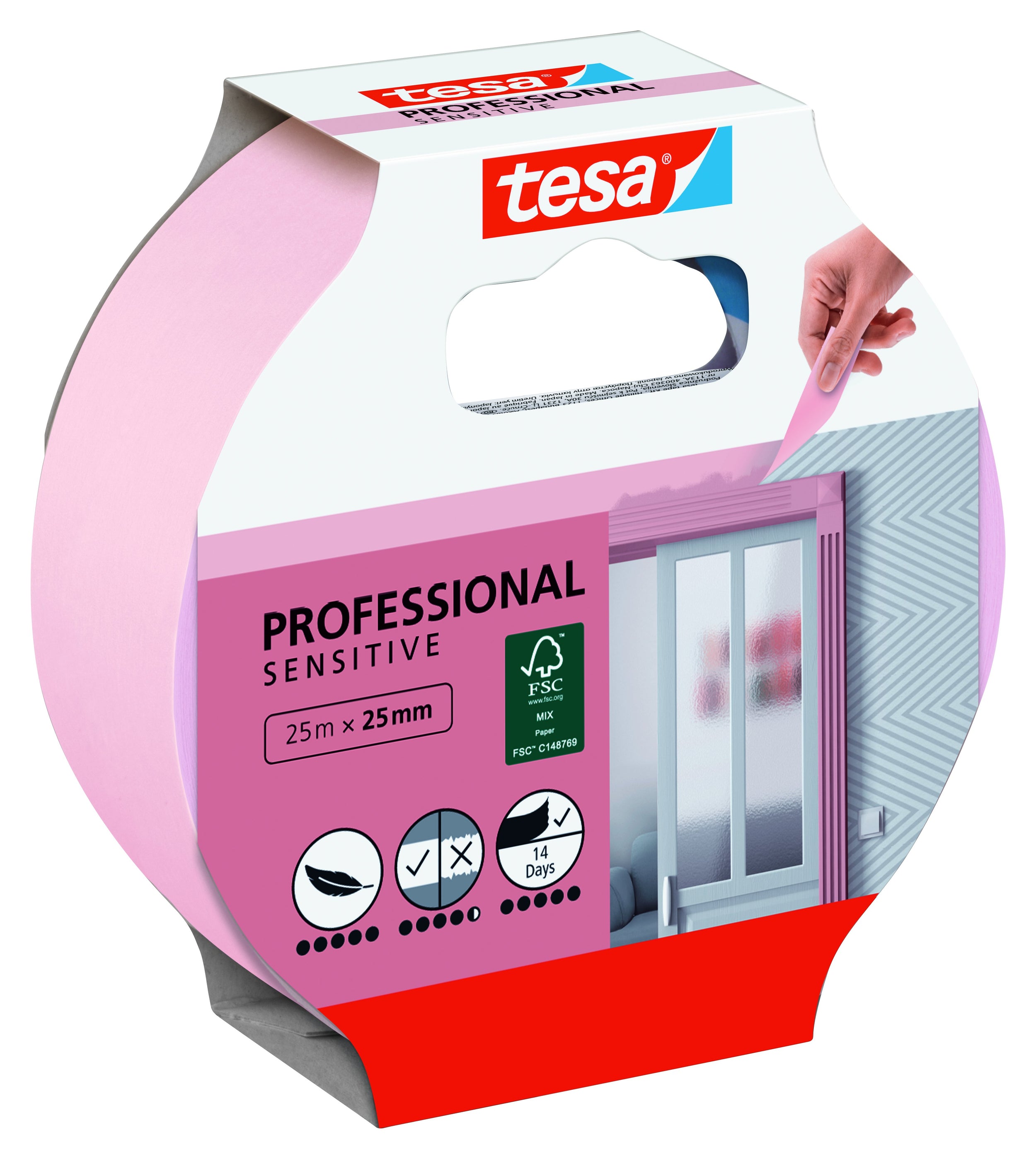 Tesa afplaktape Precision Sensitive 25mx38mm