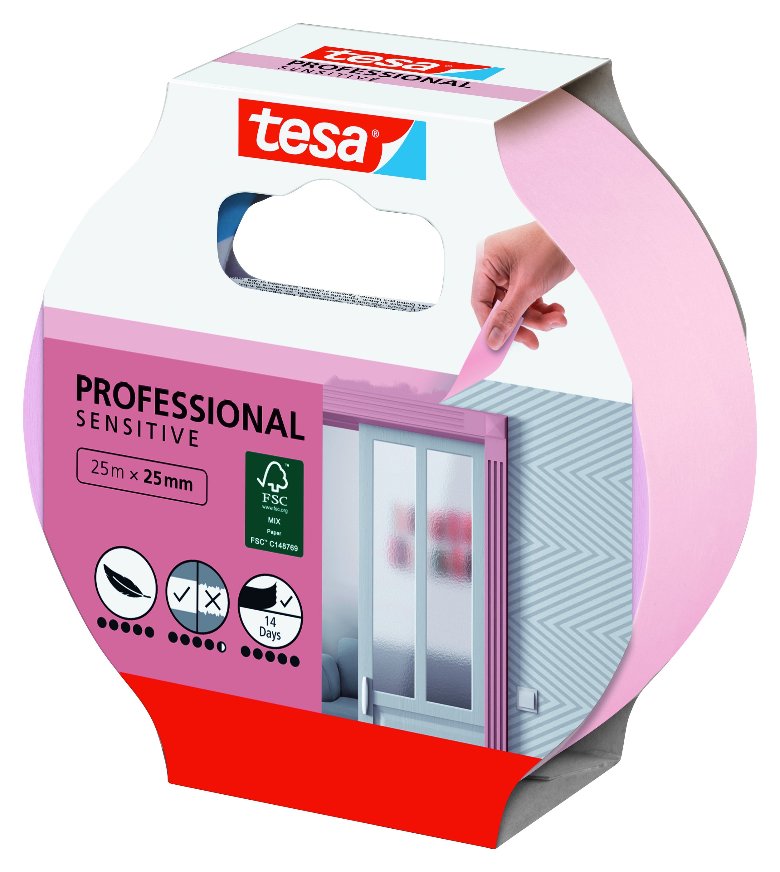 Tesa afplaktape Precision Sensitive 25mx38mm