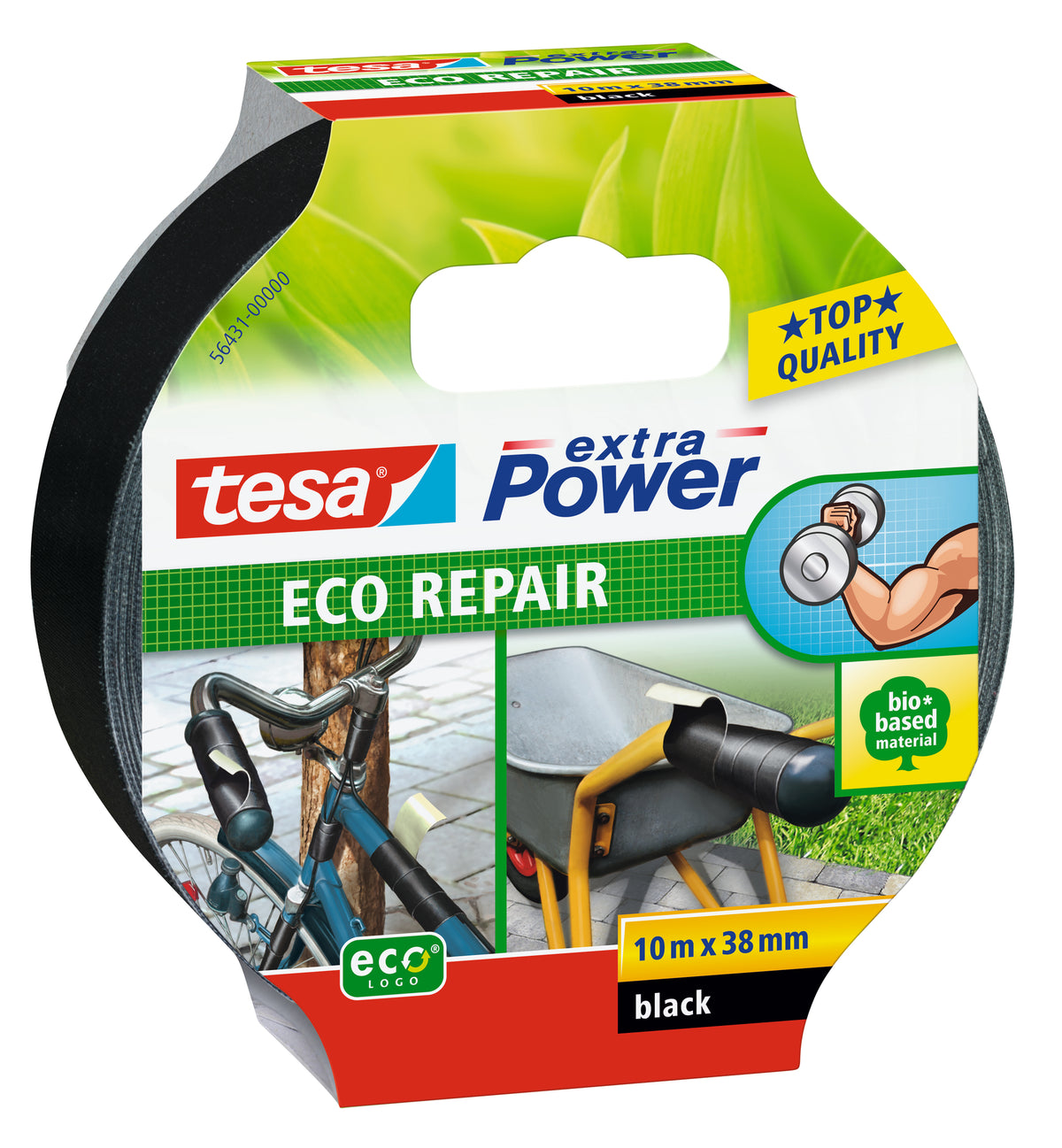 Tesa Extra Power Eco Repair zwart 10mx38mm