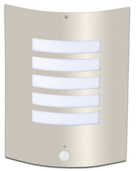Brilliant Todd ext wandlamp sens e27 staal