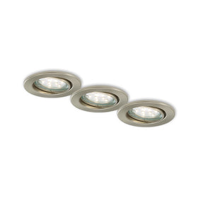 Briloner LED inbouwspot set 86mm mat-nikkel