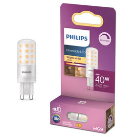 Philips LED Capsule Transparant - 40 W - G9 - Dimbaar warmwit licht
