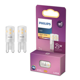 Philips LED Capsule Transparant - 25 W - G9 - warmwit licht - 2 stuks