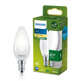 Philips Ultra Efficient LED - Kaarslamp - Mat - 40W - E14 fitting - Dimbaar warmwit licht